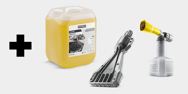 eco!Booster TR 045 + Lanca pianowa Advanced 1 + PressurePro RM 81 aktywny środek czyszczący, 10l