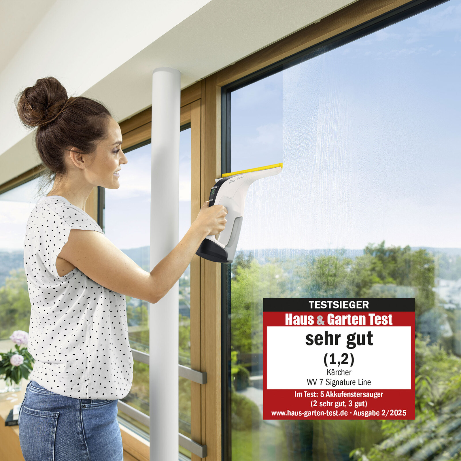 SLG Testergebnis k5 Akku-Fenstersauger WV 7