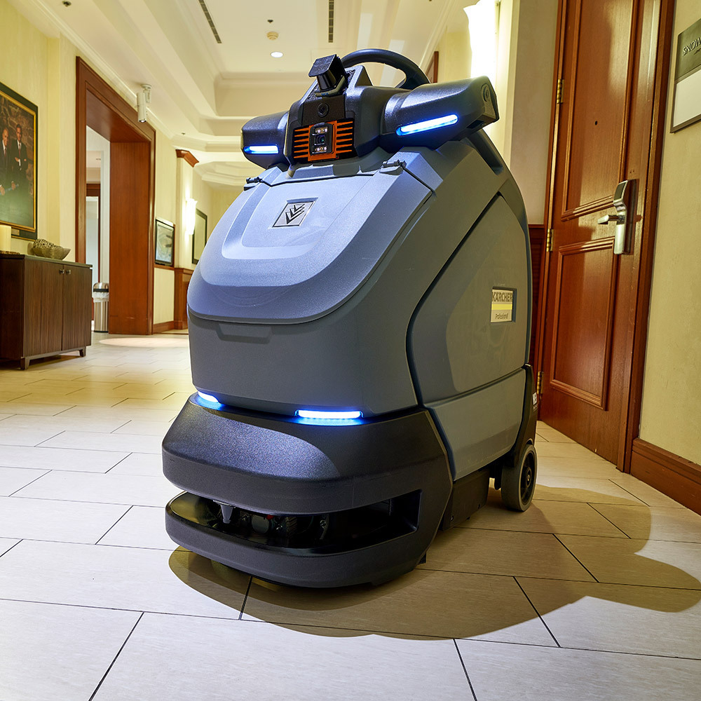 KIRA CV 60/1 Autonomous Vacuum A KIRA CV 60/1 Vacuum cleans in a municipal facility.