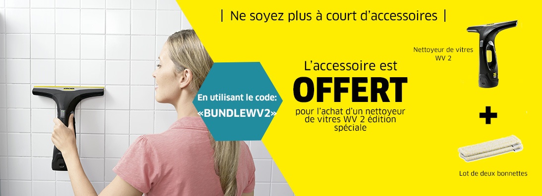 Banniere nettoyeur de vitres karcher
