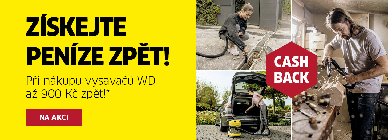 Cashback víceúčelové vysavače Karcher