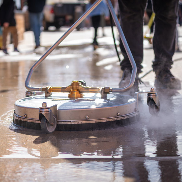 Surface cleaning up-close.
