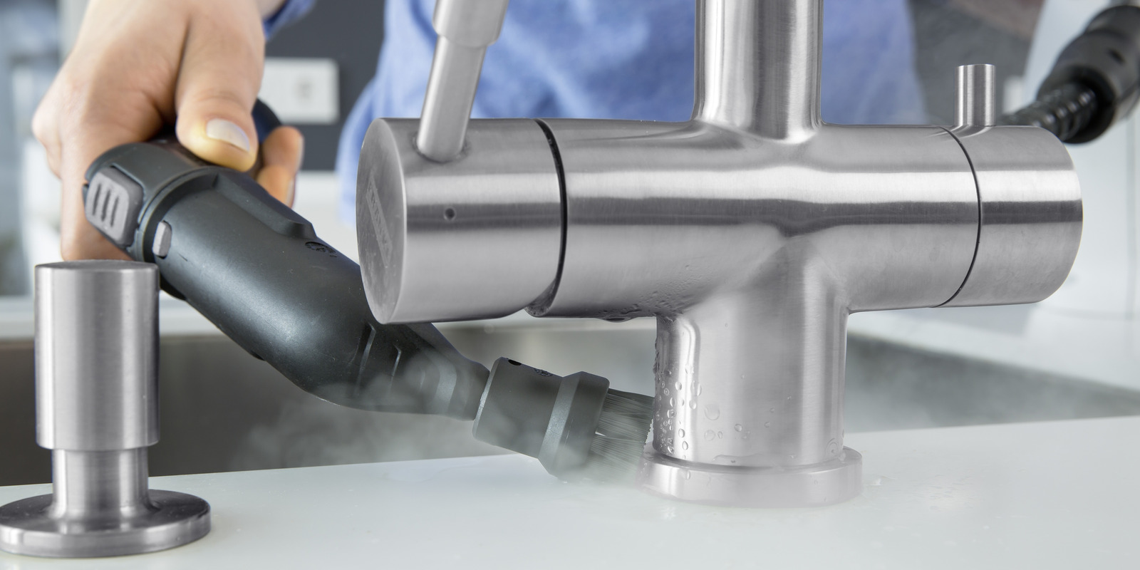 Рекомендации Kärcher по удалению известкового налёта со смесителя