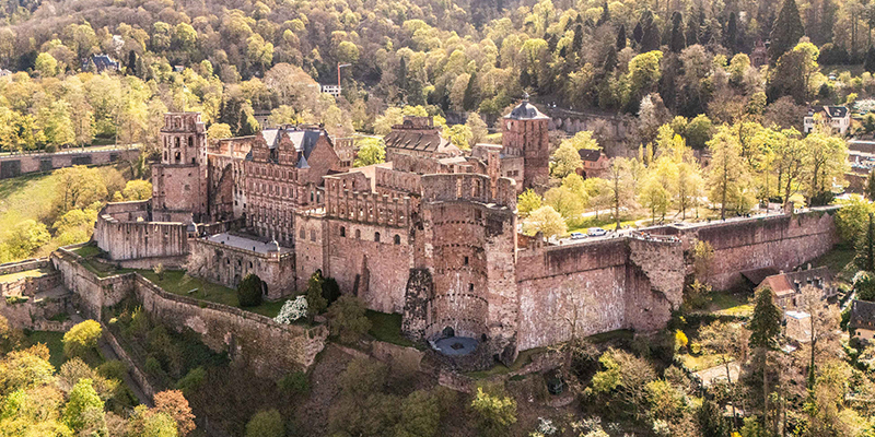 Nettoyage spécial au château de Heidelberg