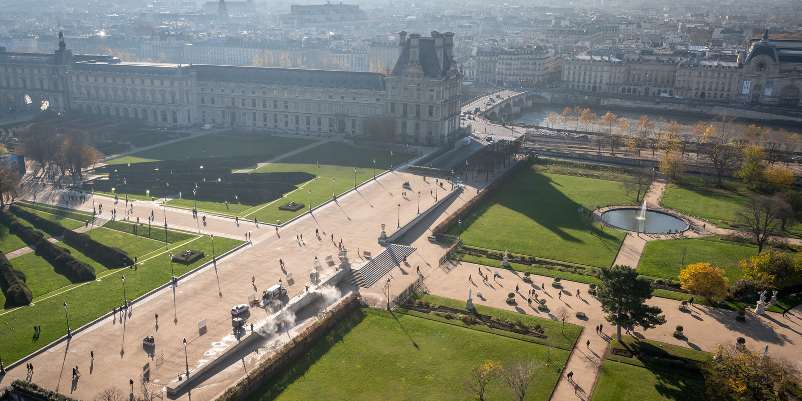 Tuilerien-Gärten Paris Reinigung Kärcher 6 Tuilerien-Gärten Paris Reinigung Kärcher 6