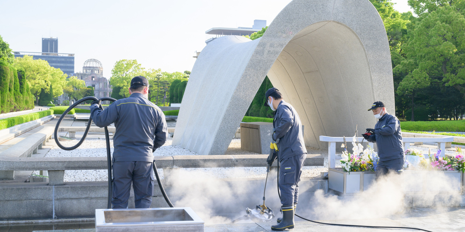 Kaercher_Reinigung Hiroshima Peace Park_3 Kaercher_Reinigung Hiroshima Peace Park_3