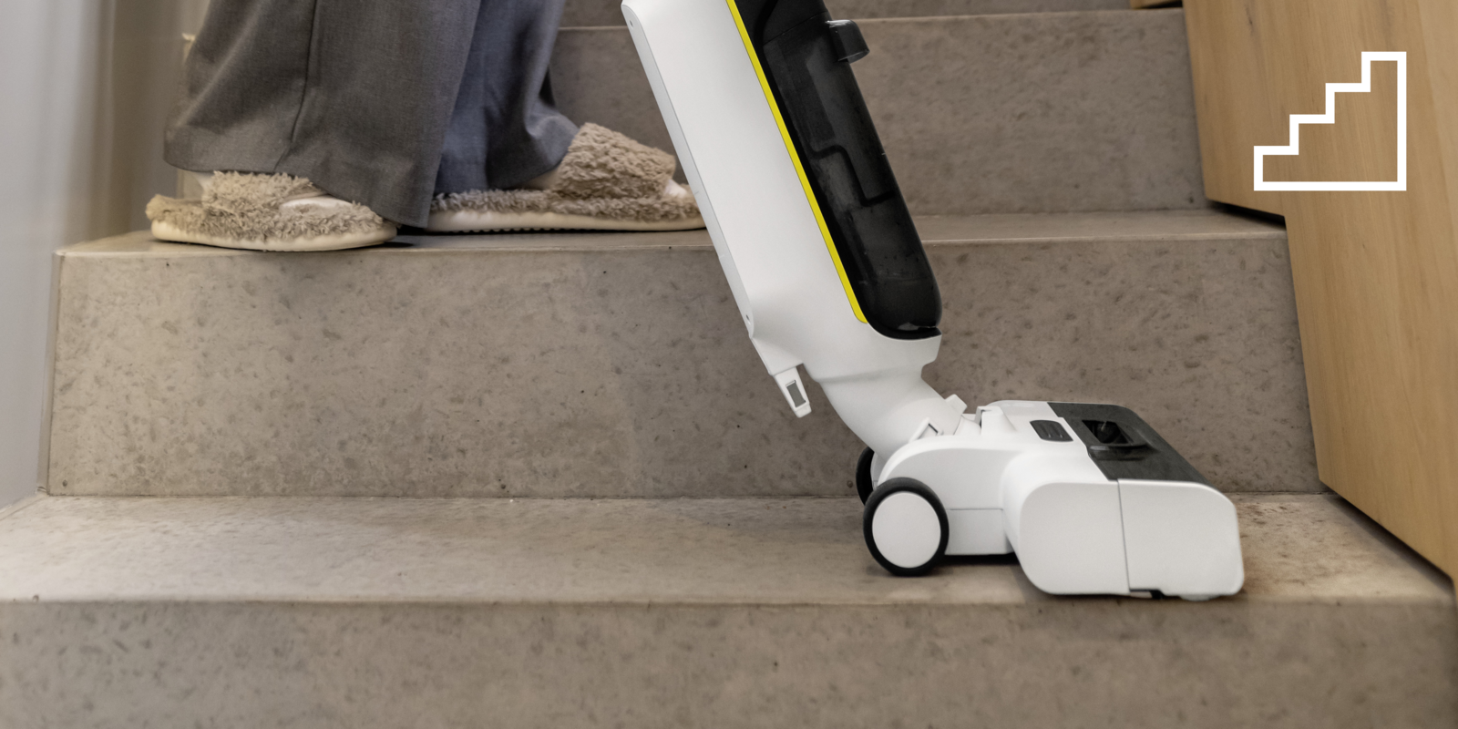 Kärcher Saugwischer zum einfachen Treppen reinigen Kärcher Saugwischer zum einfachen Treppen reinigen