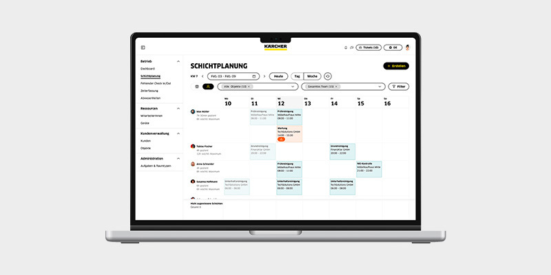 Connected Cleaning Web-App Nutzen Sie die Connected Cleaning Web-App in jedem Browser.