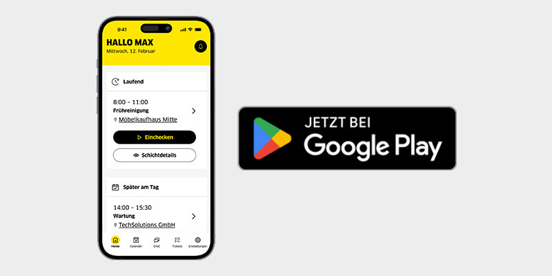 Connected Cleaning: Mobile App für Android Laden Sie die Connected Cleaning App für Android-Smartphones und -Tablets im Google Play Store herunter.