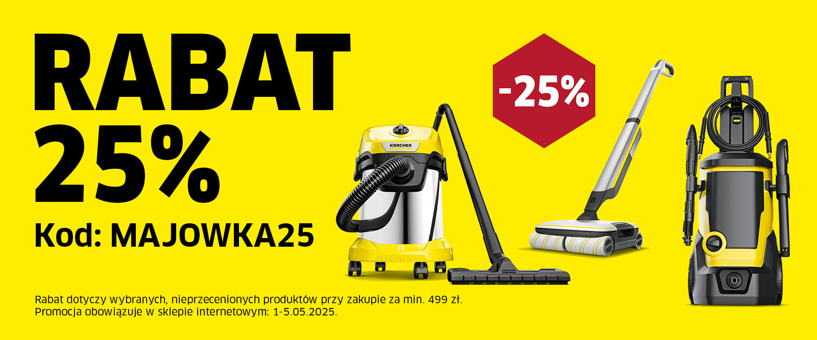 Rabat 25% z kodem MAJOWKA25 Rabat 25% z kodem MAJOWKA25