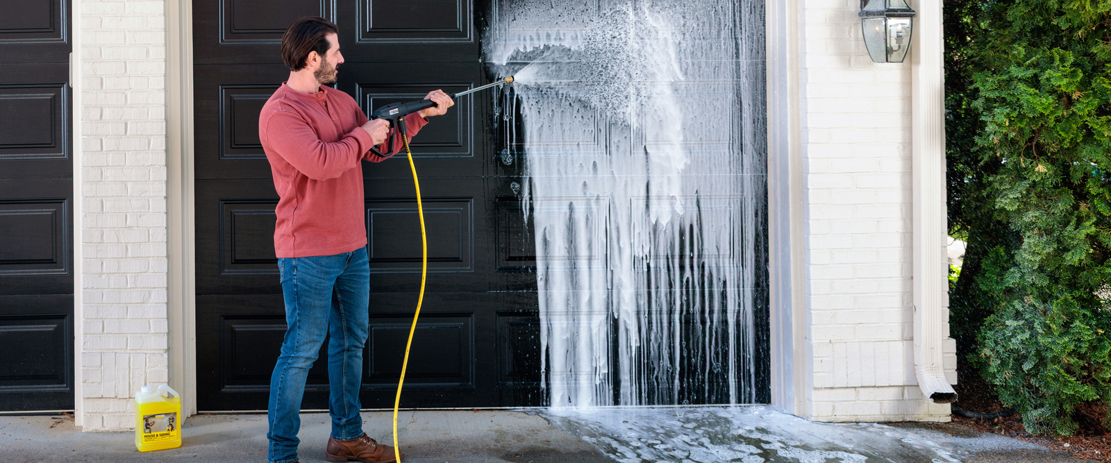 Karcher House Siding Pressure Washer Soap Cleans Garage Door Karcher House Siding Pressure Washer Soap Cleans Garage Door