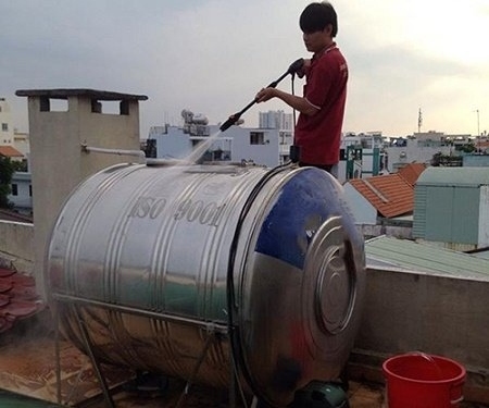 Vệ sinh bồn nước inox Vệ sinh bồn nước inox