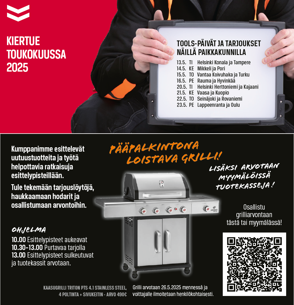 TOOLS-päivien aikataulu ja ohjelma