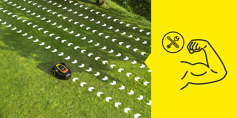 Installation étrangère robots tondeuses