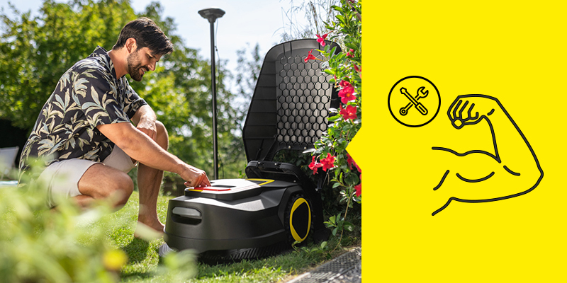 Installation de la tondeuse-robot