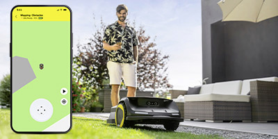 Propojení sekačky s aplikací