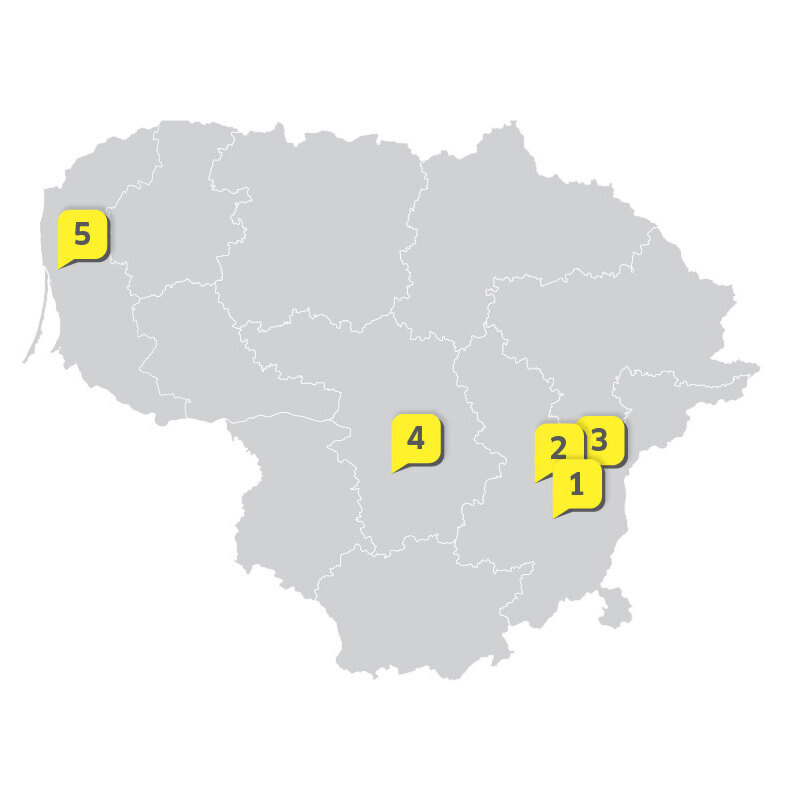 KC Lietuva zemelapis Karcher centru Lietuvoje zemelapis