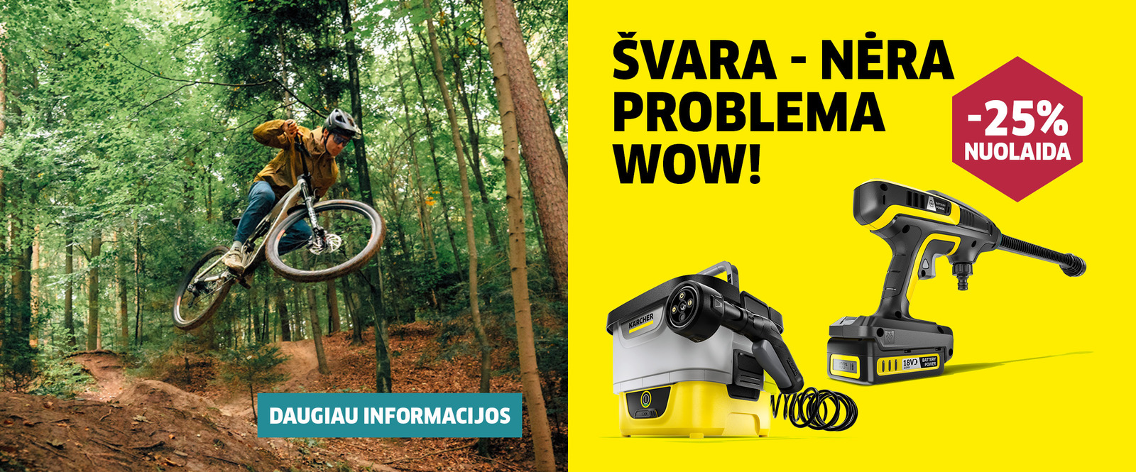 Karcher valentino pasiulymas Moteris valo virykle su Karcher langu valytuvu