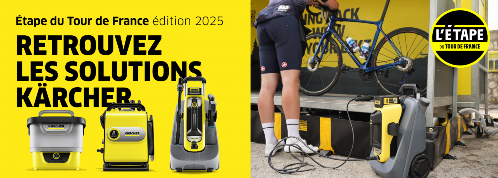 Retrouvez nos solutions de nettoyages lors de l'Étape du Tour de France !  