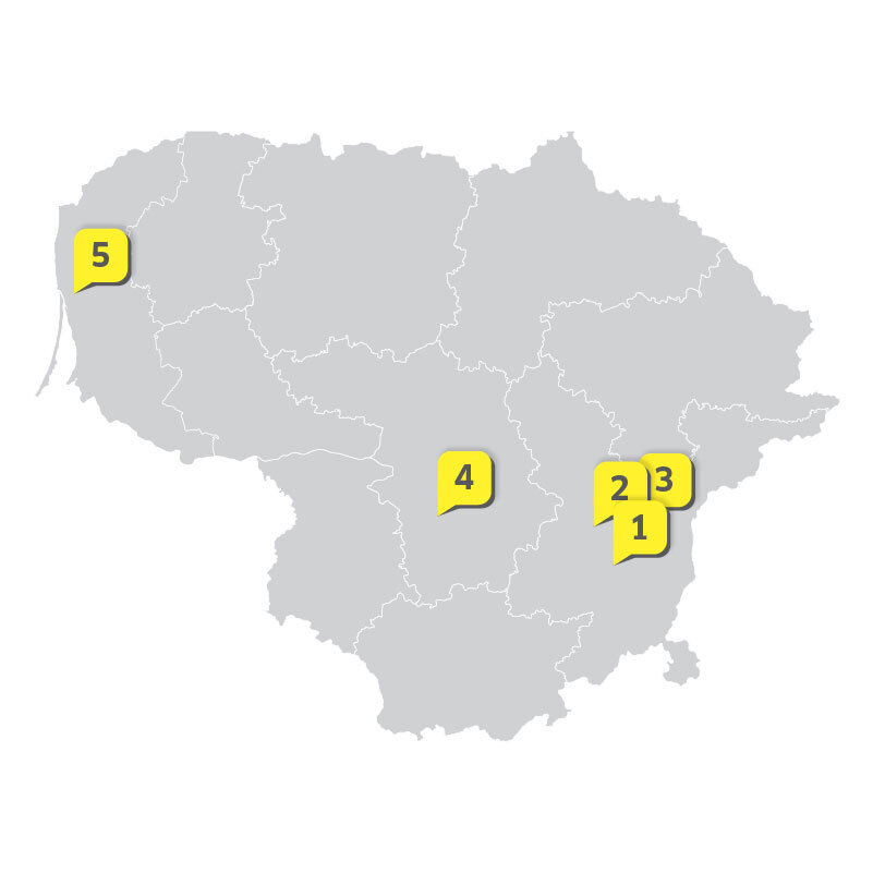 KC Lietuva zemelapis Karcher centru Lietuvoje zemelapis