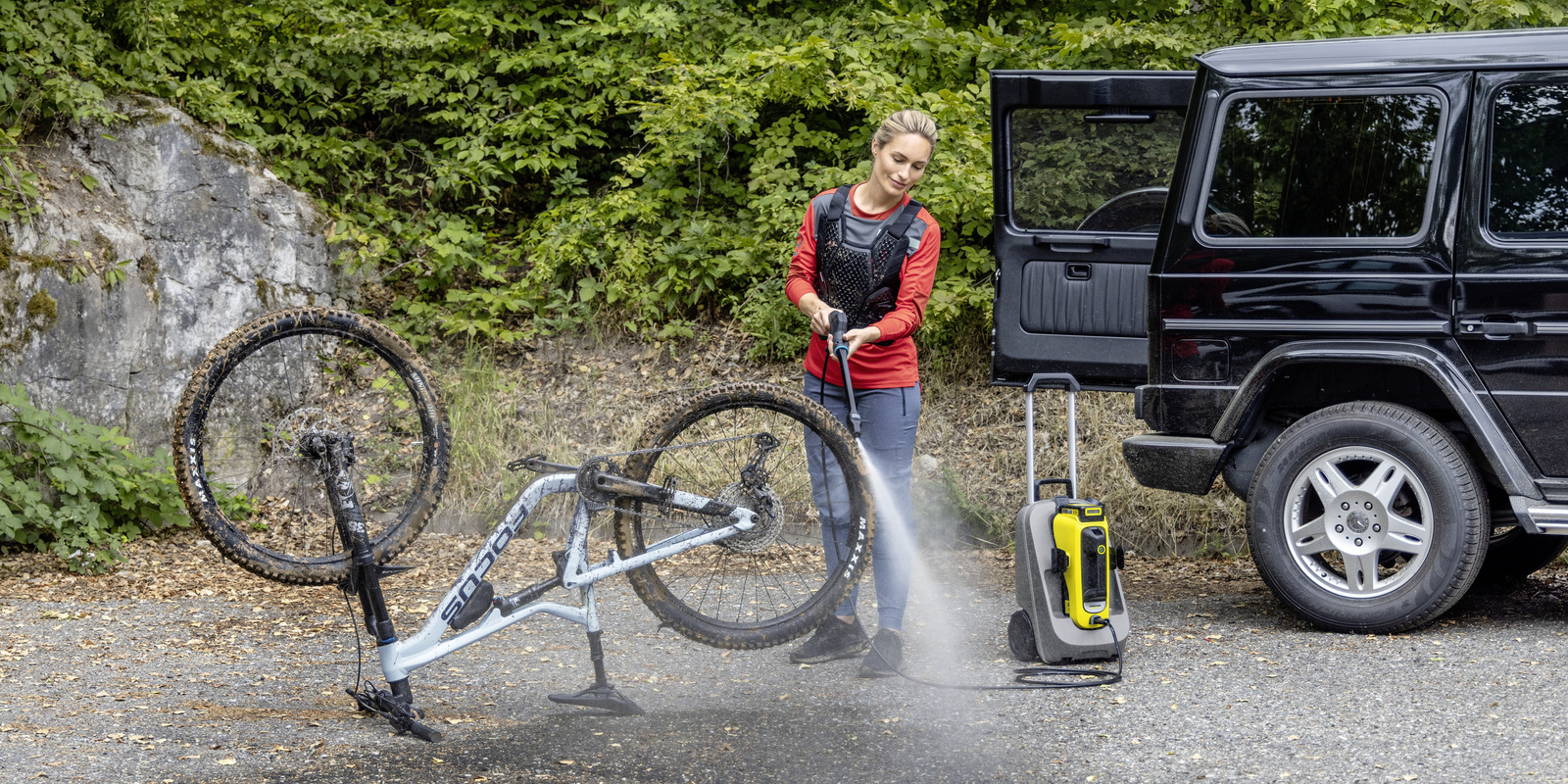 Domaine d'application : nettoyage à moyenne pression