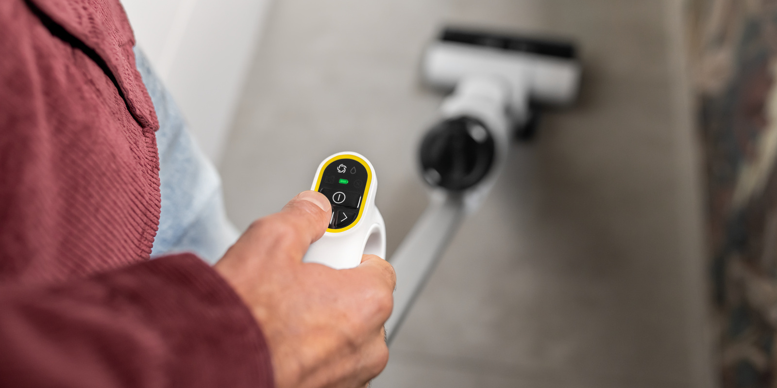 Komfortable Reinigung mit LED-Anzeige Komfortable Reinigung mit LED-Anzeige