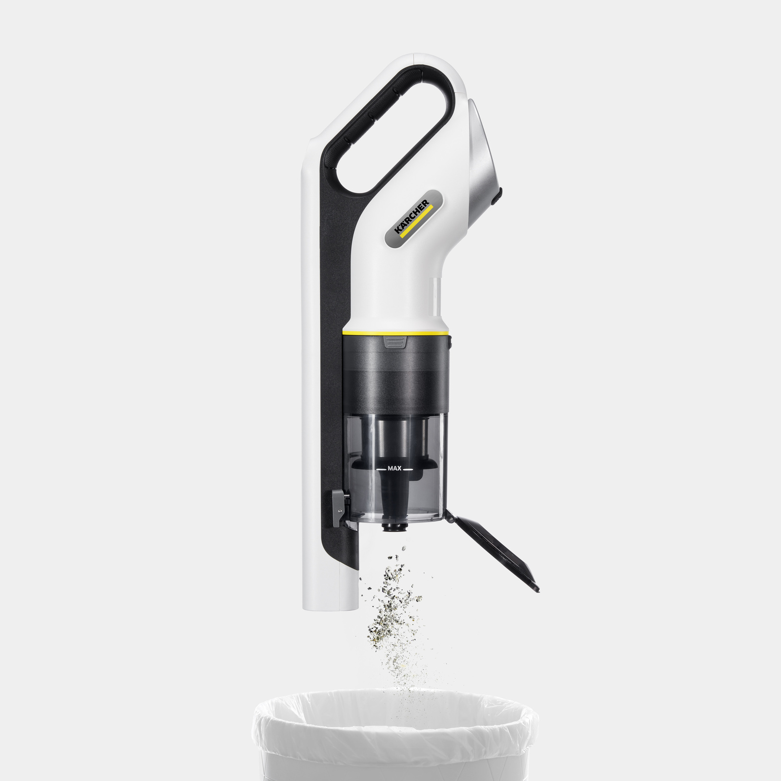 Emptying the waste container