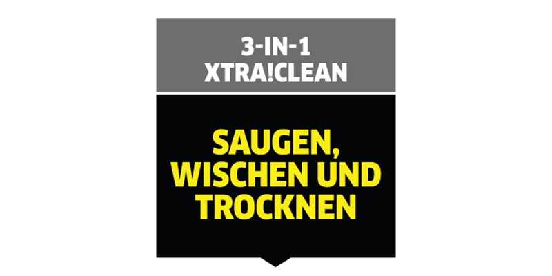 3-in-1 Xtra!Clean Funktion 3-in-1 Xtra!Clean Funktion