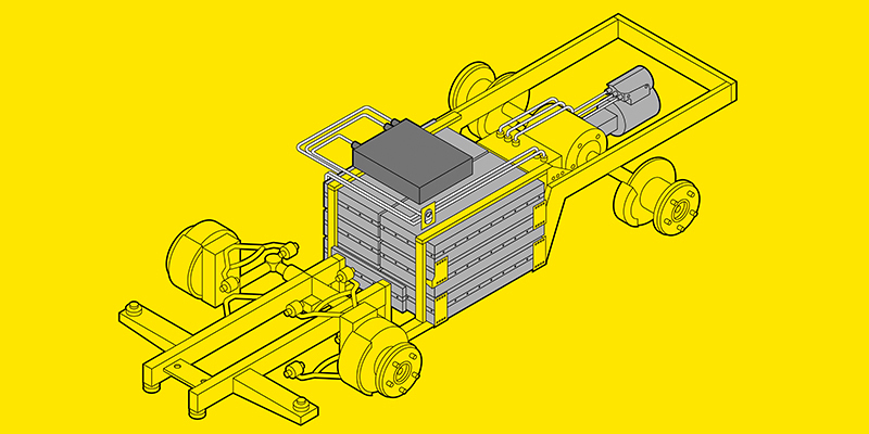 Elektrischer Fahrantrieb - elektrische Saugkehrmaschine