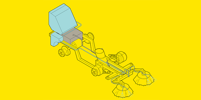 Wasserumlaufsystem - elektrische Saugkehrmaschine