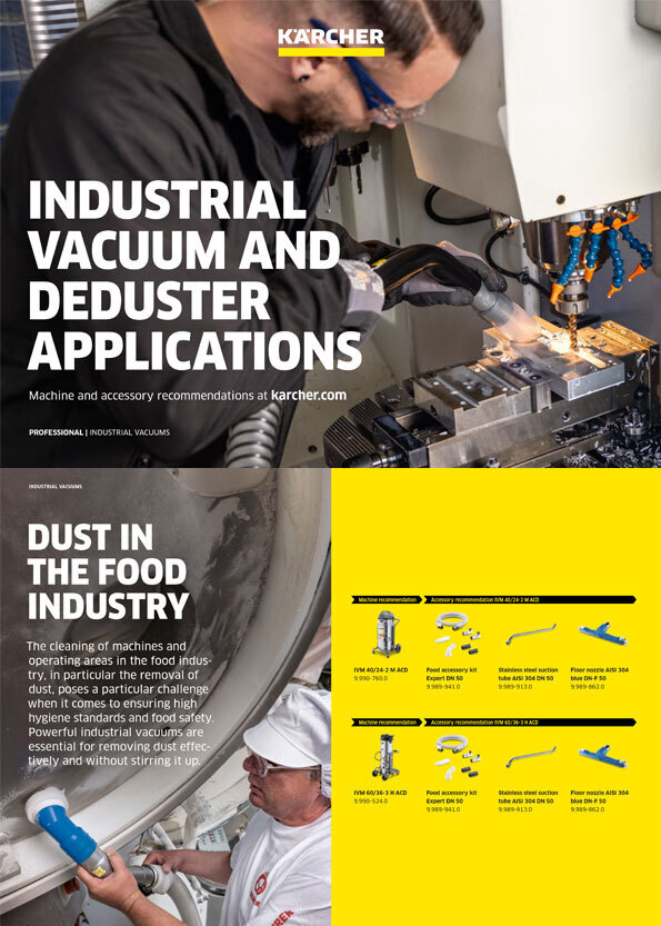 Applications of industrial vacuums and dedusters