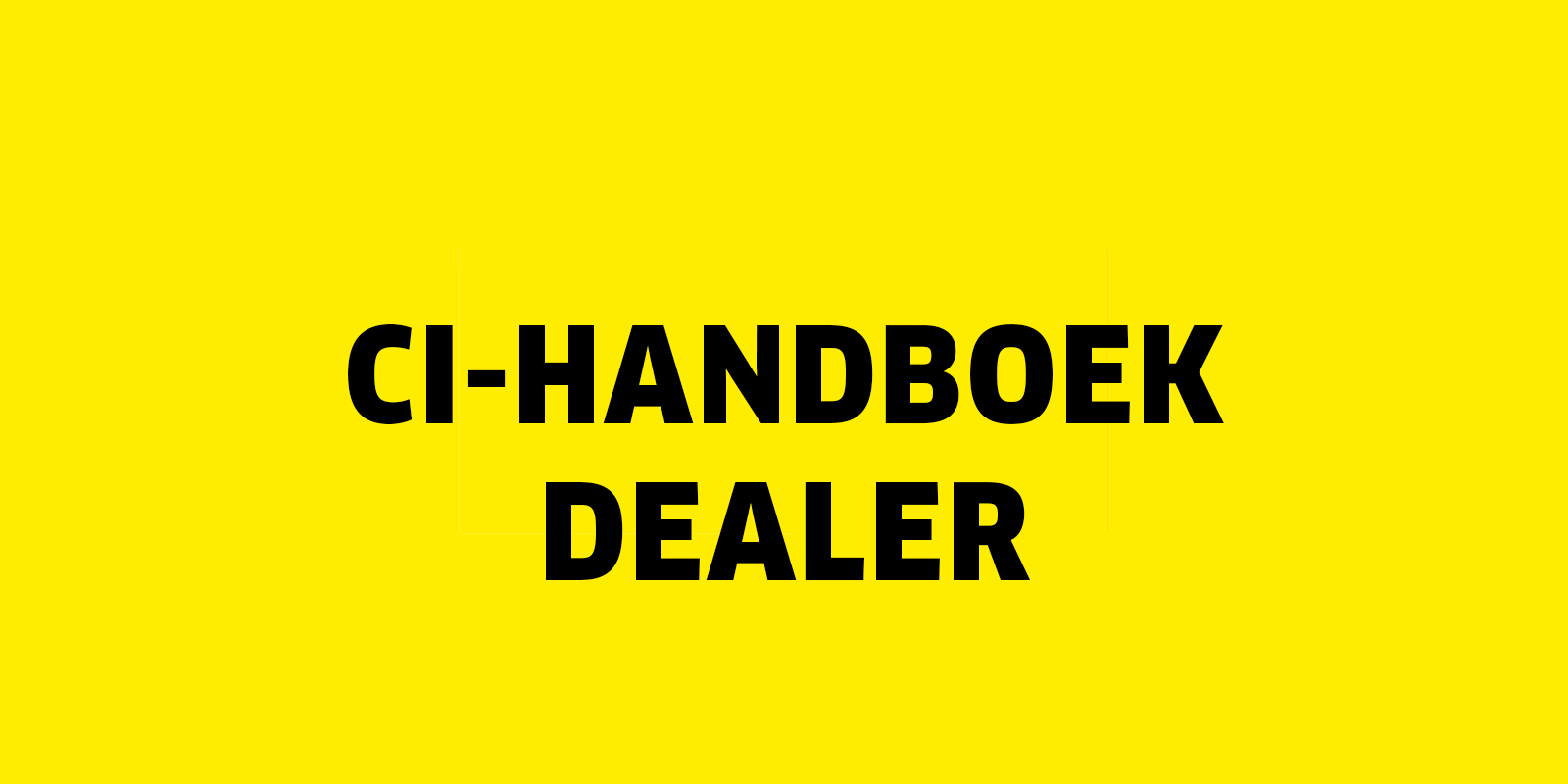 Marketing CI Handboek Dealer ontwerp v1