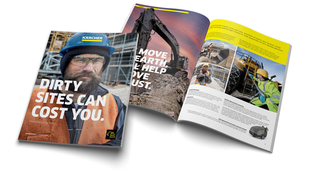 Construction Cleaning Guide illustration of Karcher's construction industry cleaning guide
