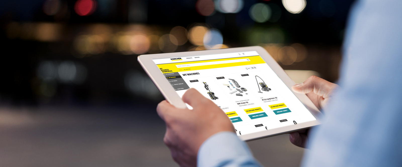 Upravljanje Kärcher strojevima za čišćenje pomoću aplikacije