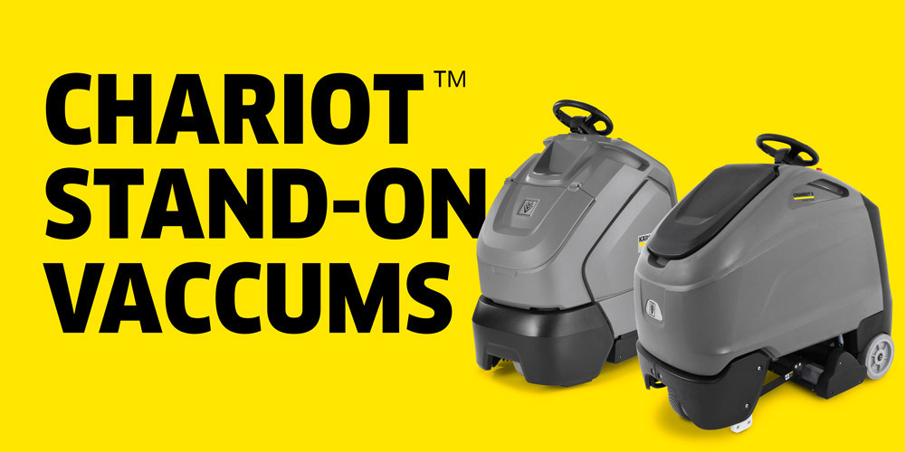 Chariot Stand-On Vacuums Illustrated image of Chariot Stand-On Vacuums
