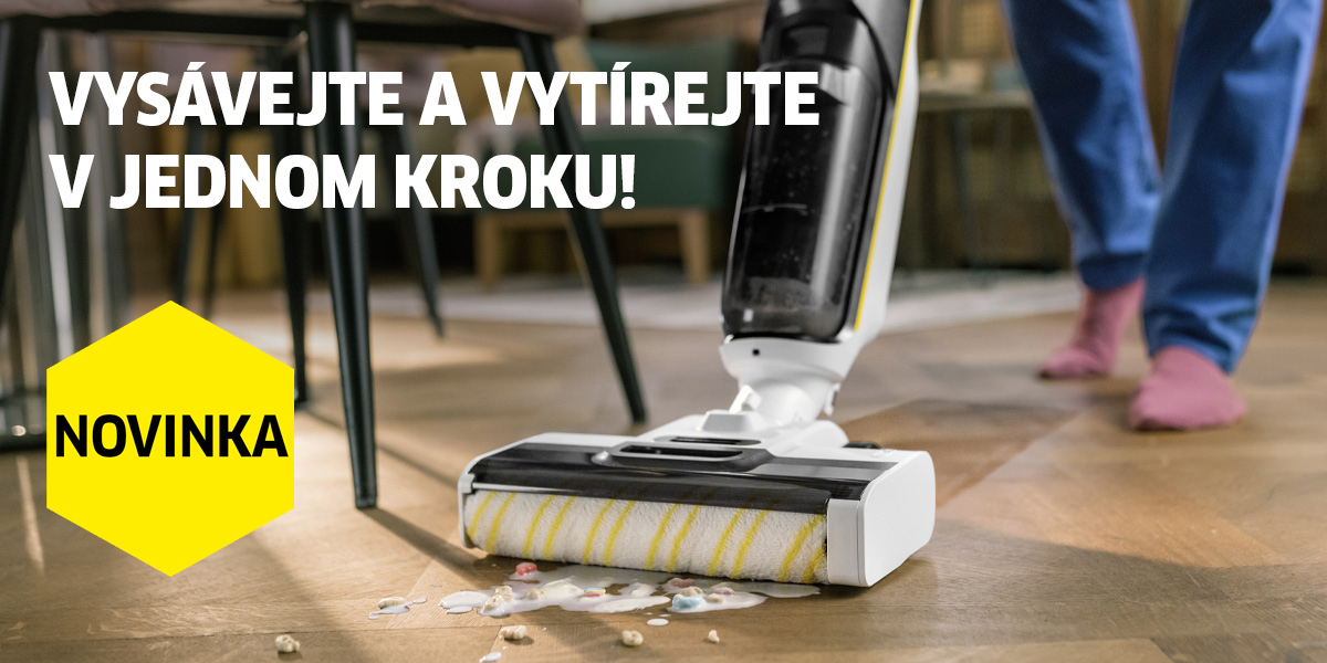 Vysává a vytírá v jednom kroku - FCV 4 a FCV 4 Natural N. Kärcher pomocník na tvrdé podlahy i koberce.