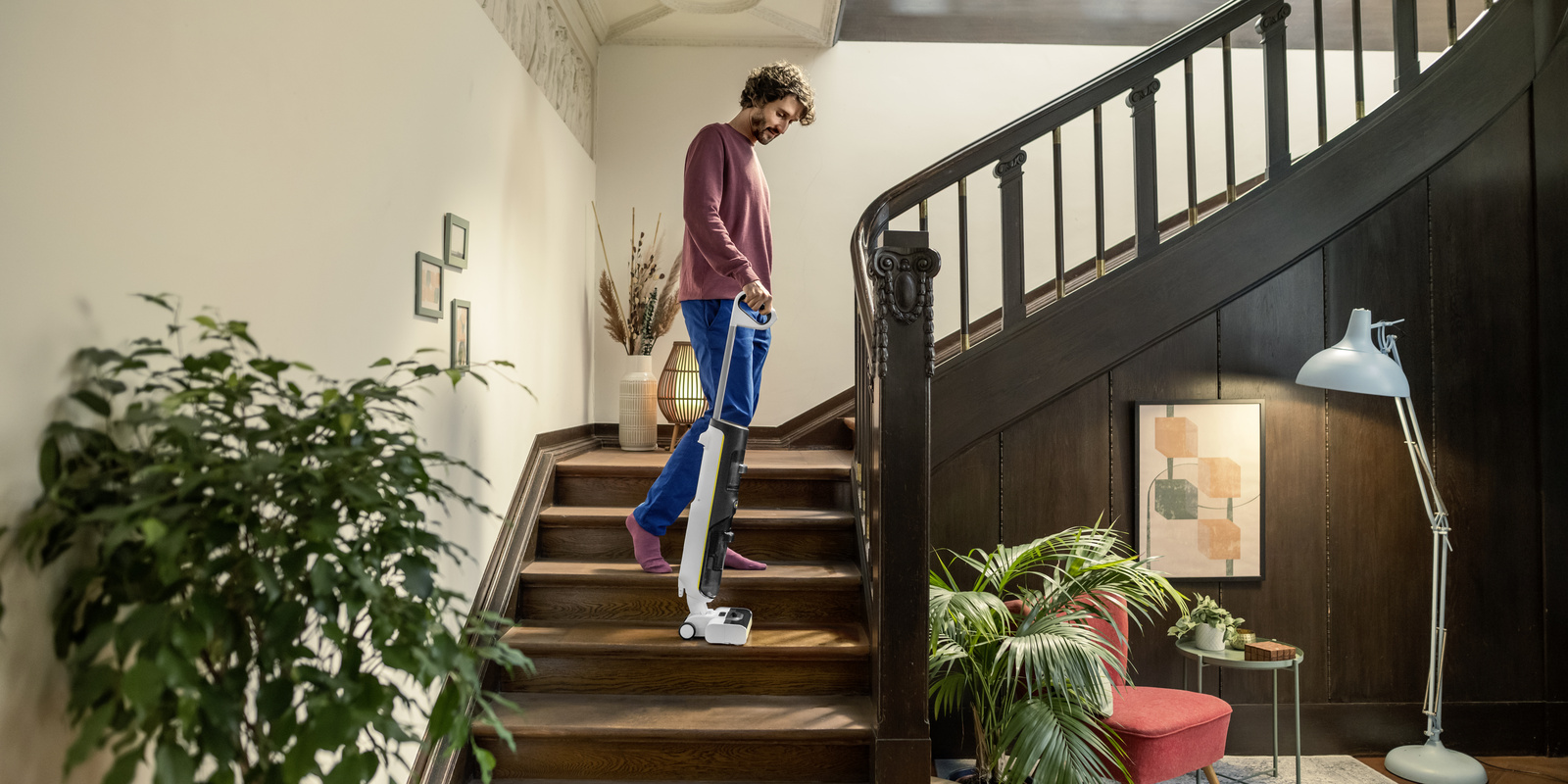 Čištění schodů a obtížně přístupných míst