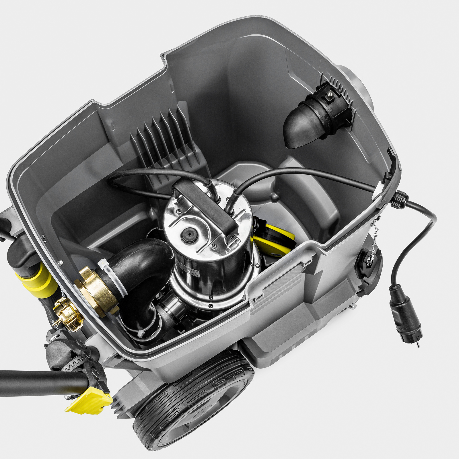 The Kärcher CV 30/2 Bp automatically detects the ground The Kärcher CV 30/2 Bp automatically detects the ground