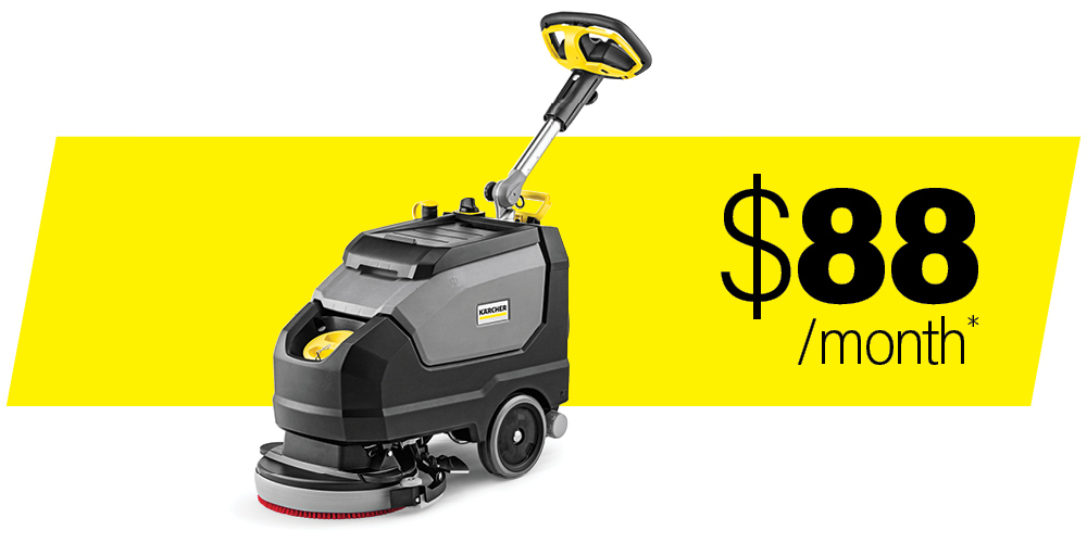 special offer graphic of Kärcher's BD 35/15 Compact Walk-Behind Floor Scrubber