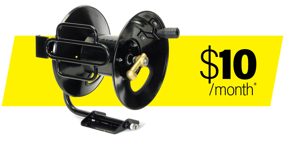 special offer graphic of Landa's Fixed-Base & Pivot Hose Reels