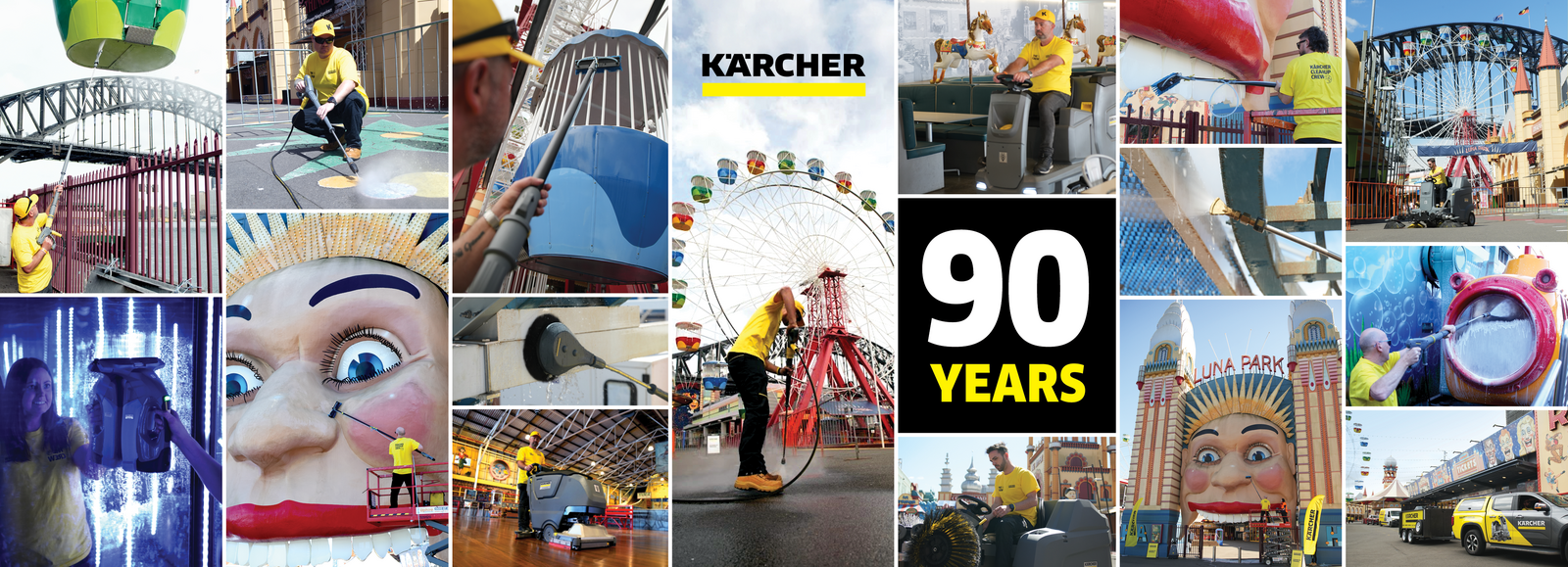 Kärcher cleans the dam to create Godzilla / TM & © TOHO CO., LTD. Image provided by Kärcher