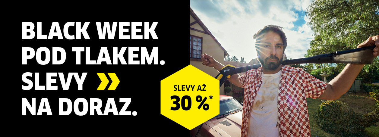 Nakupte vybrané produkty Kärcher se slevou až 30 %. Navíc sleva 20 % v aplikaci na nezlevněné produkty Kärcher Home & Garden.