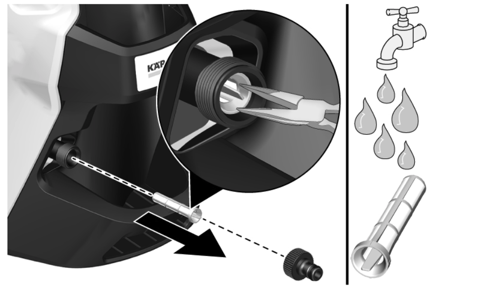 Was tun, wenn der Hochdruckreiniger ungewöhnlich laut ist?