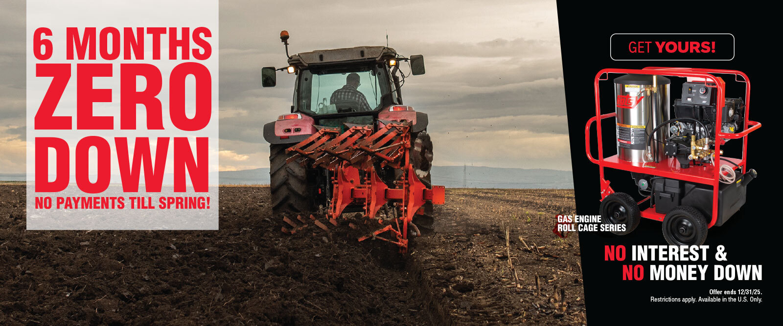 Financing offer for Hotsy pressure washers