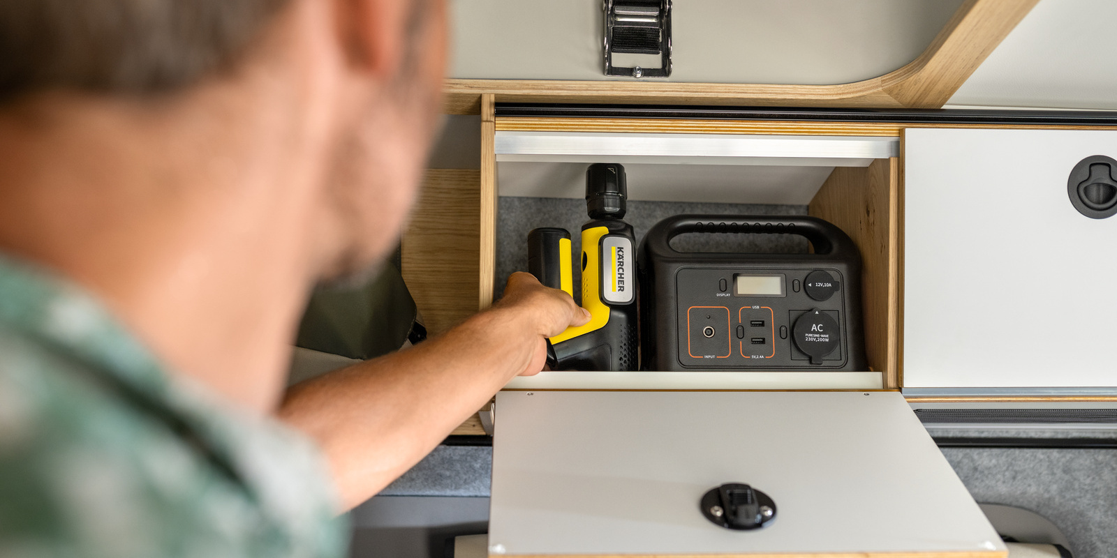 oc handheld compact camper storage