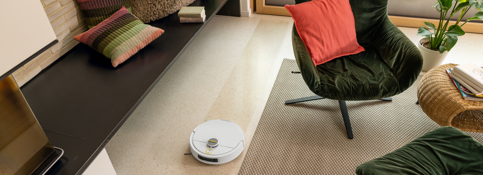 Robot vacuum and mop with rotating mopping discs
