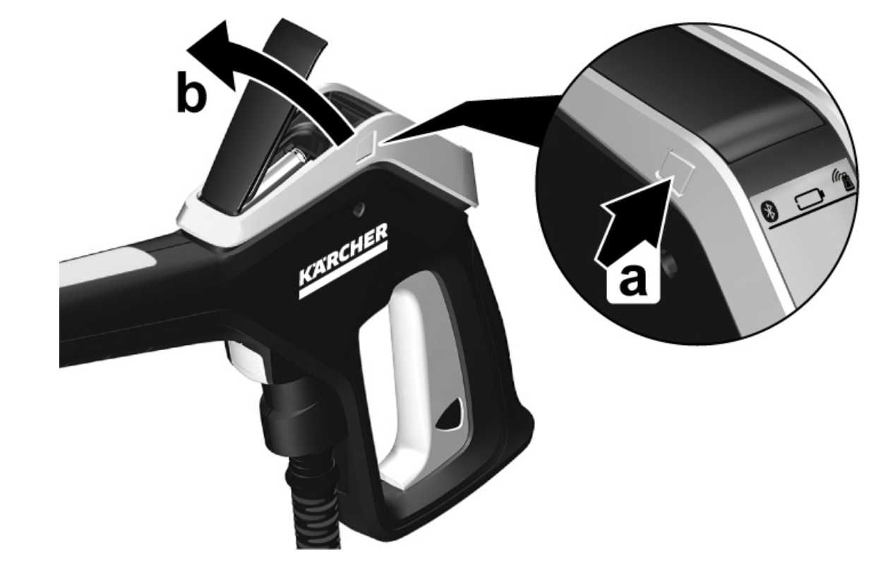 Wie tausche ich die Batterien meiner Hochdruckpistole?