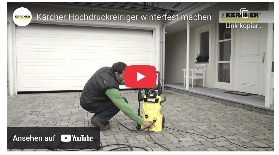 Wie mache ich meinen Hochdruckreiniger winterfest?