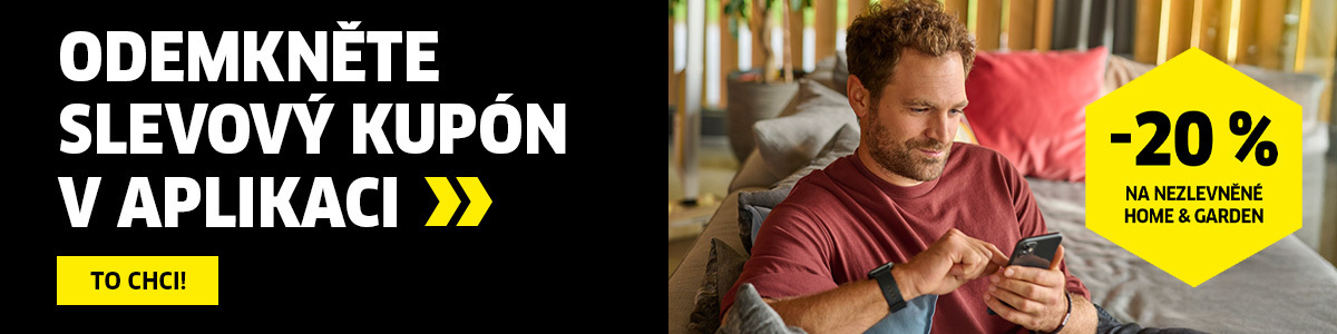 Pouze během Black Week 2025 sleva 20 % na vše nezlevněné z řady Home & Garden s kódem v aplikaci.