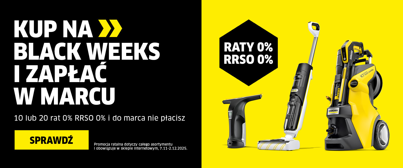 Zakupy na raty 10x0% lub 20x0% RRSO 0% na cały asortyment i do marca nie płacisz!